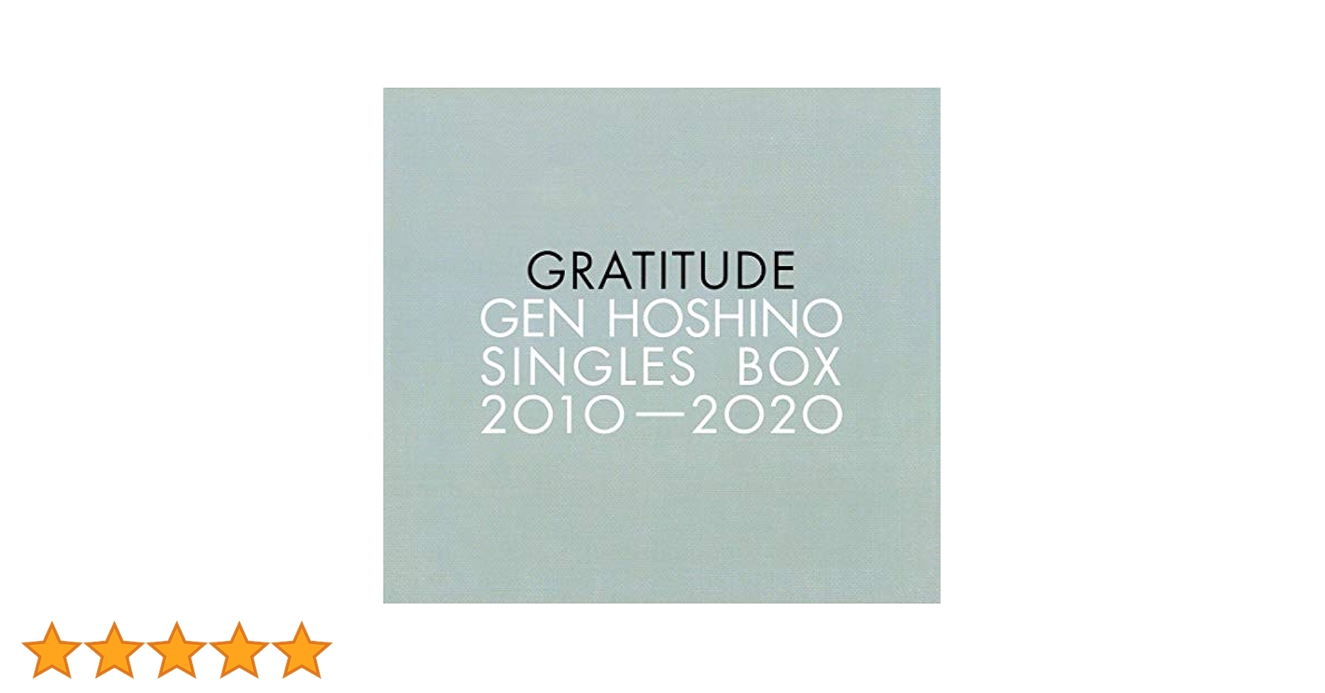 星野源 GRATITUDE GEN HOSHINO SINGLES BOX 71UOyvJfSHL._UF350,350_QL80_.jpg